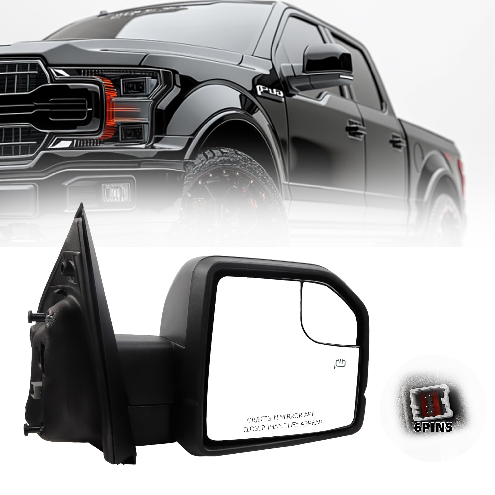 Amazon.com: Dasbecan Side Mirror Assemble Compatible with Ford