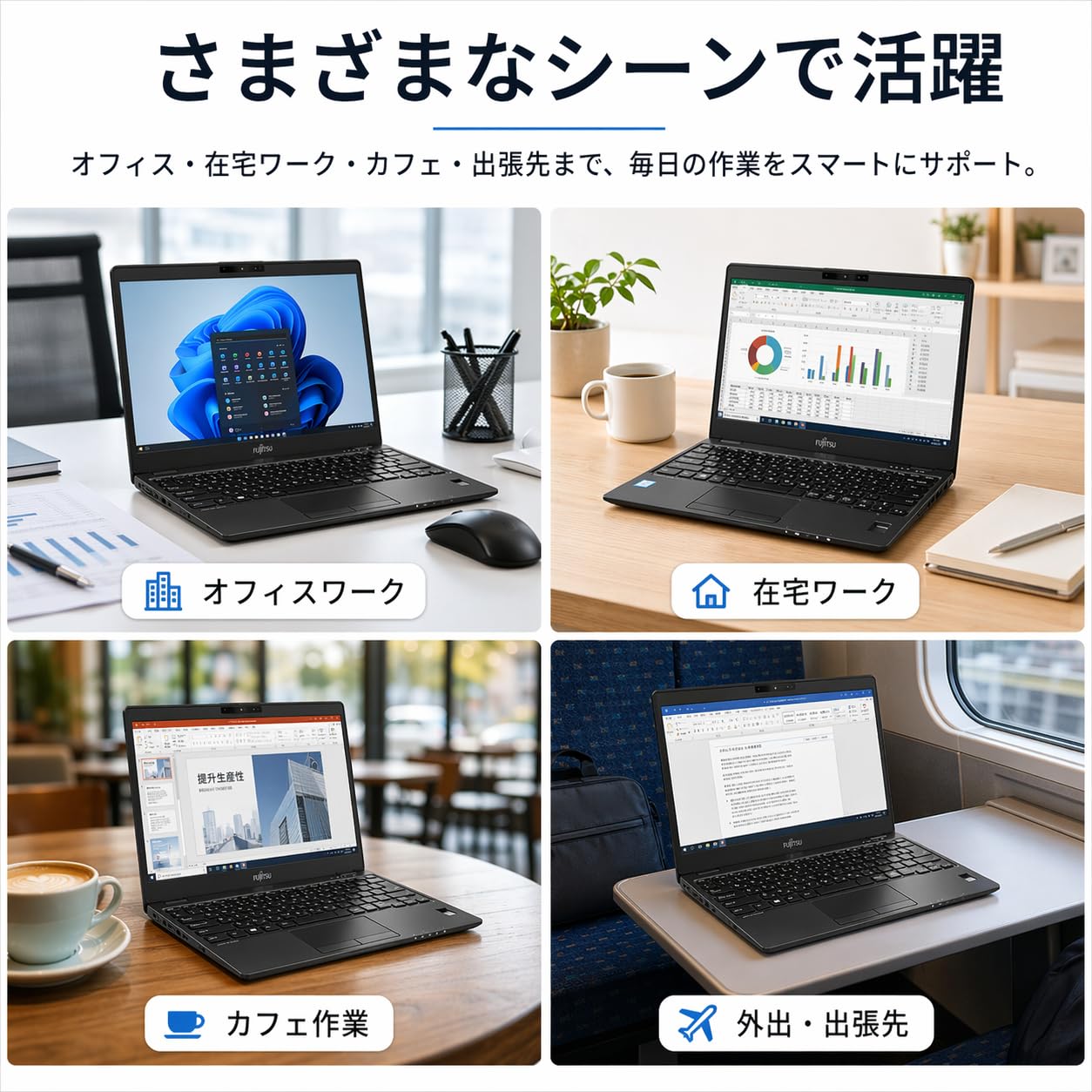 Amazon.co.jp: 富士通ノートパソコン 第10世代Core i5-10310U 8GB