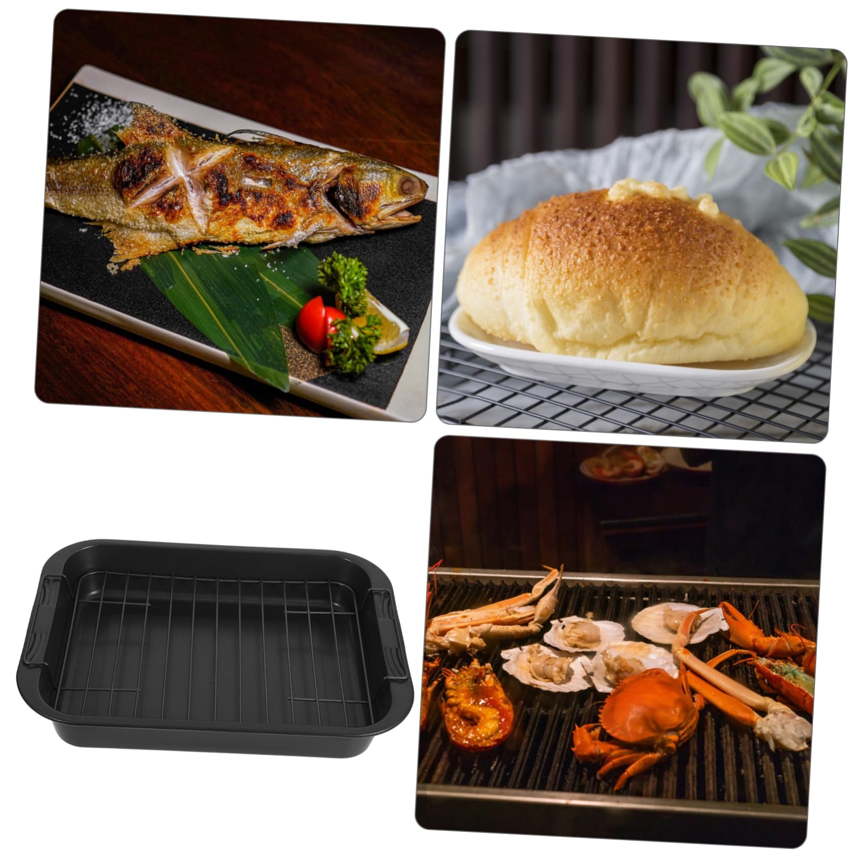 LIFKOME 1 Ensemble Moule à Gâteau Antiadhésif Acier pour Cuisson de Gâteaux Cookies Pizzas