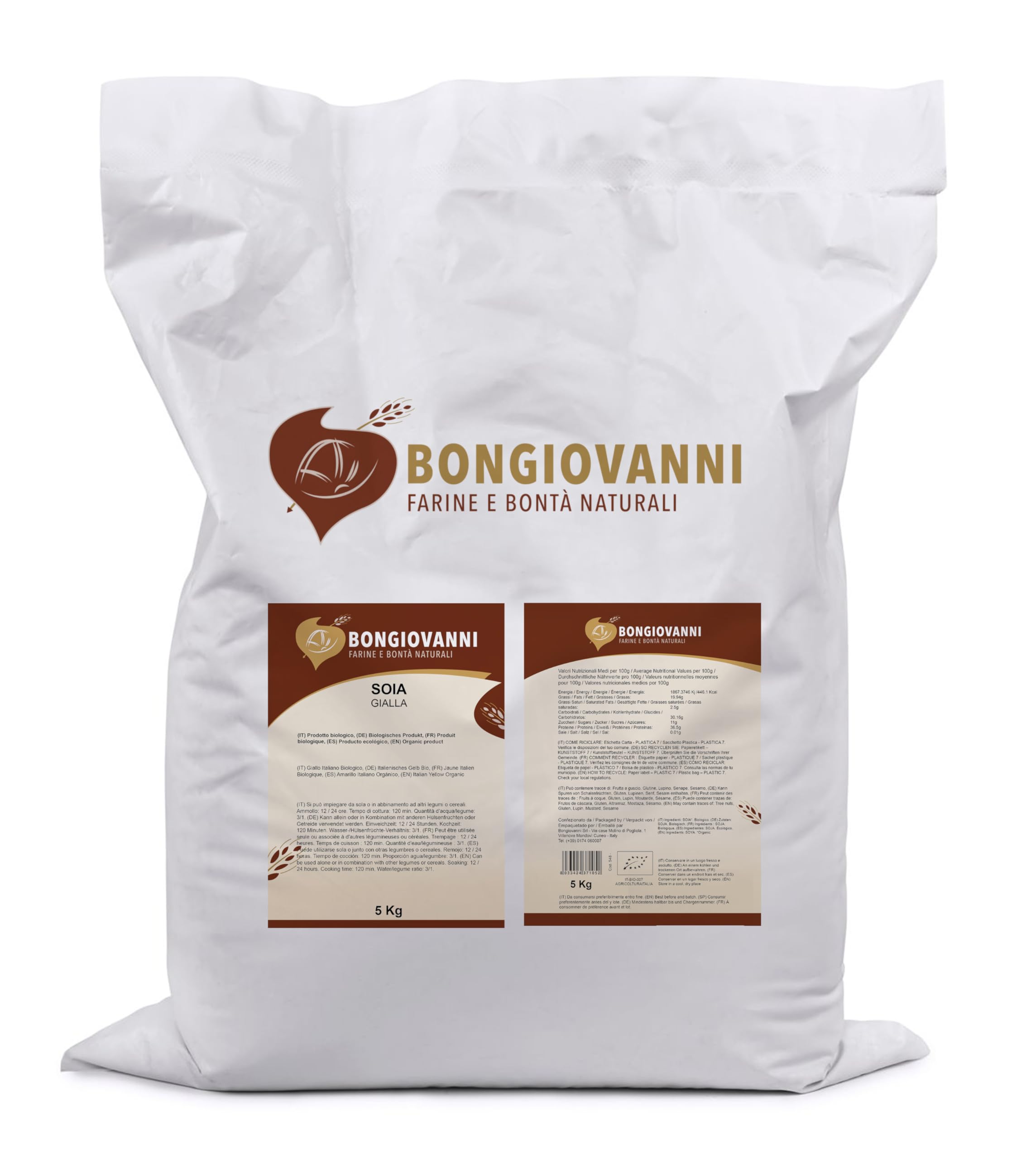 Soja Amarilla Italiana 5Kg Orgánica