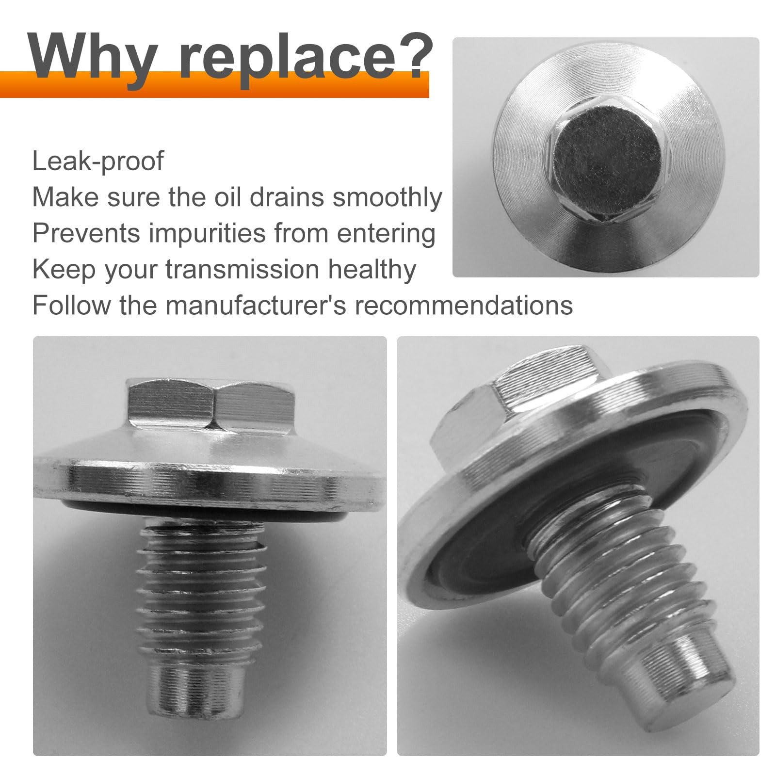 Transmission Oil Pan Drain Plug For 4L60, 4L80, 4L60E, 4L80E - New, 988, 800-988