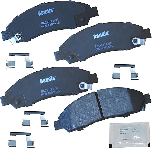 Vista 233 de Bendix Priority1 CFC1035 Pastillas de freno delanteras de cerámica para modelos seleccionados Chevrolet Aveo, Aveo5, Optra, Spark, Spark EV, Pontiac