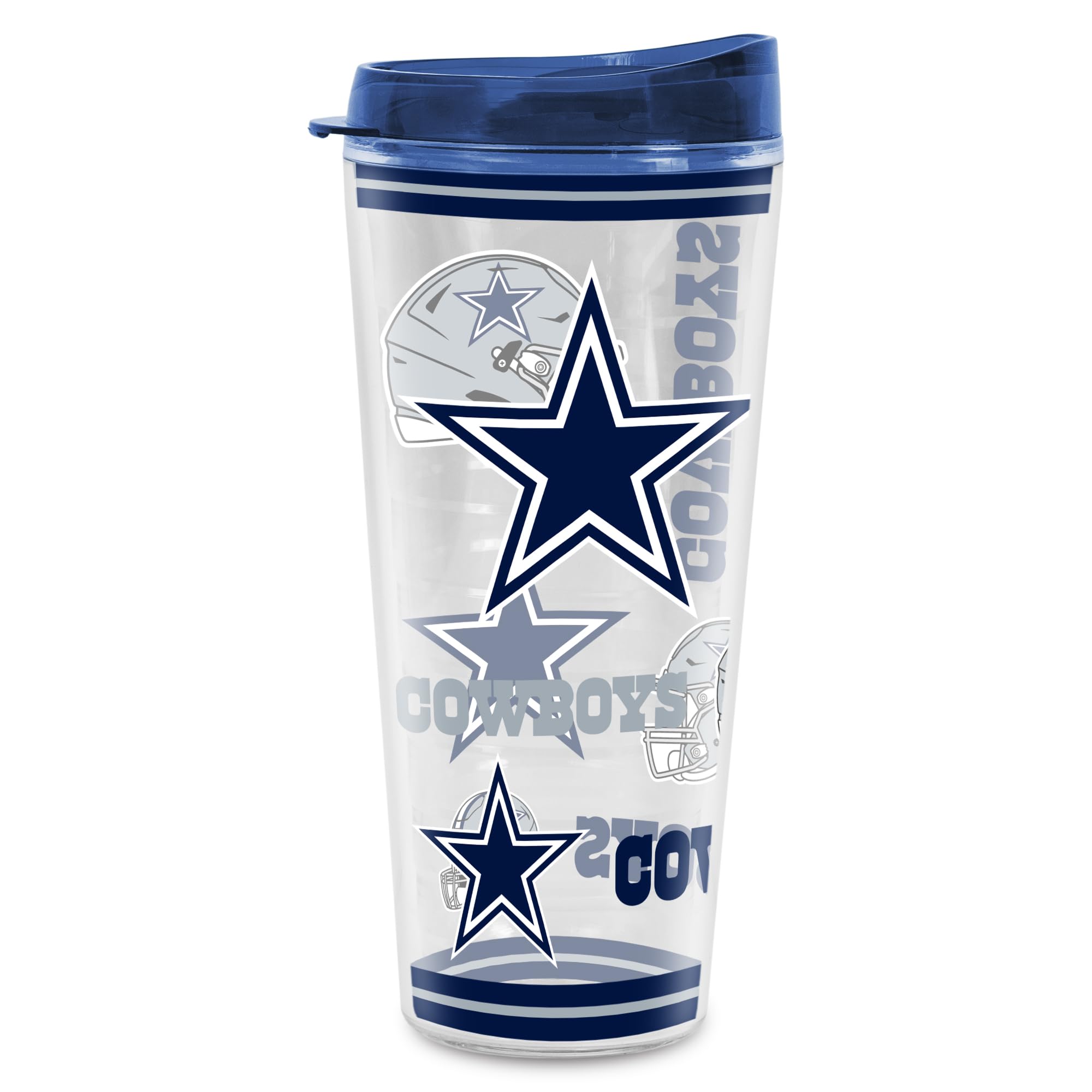 Rico Industries NFL Football Dallas Cowboys Double Wall 20oz Tritan Tumbler