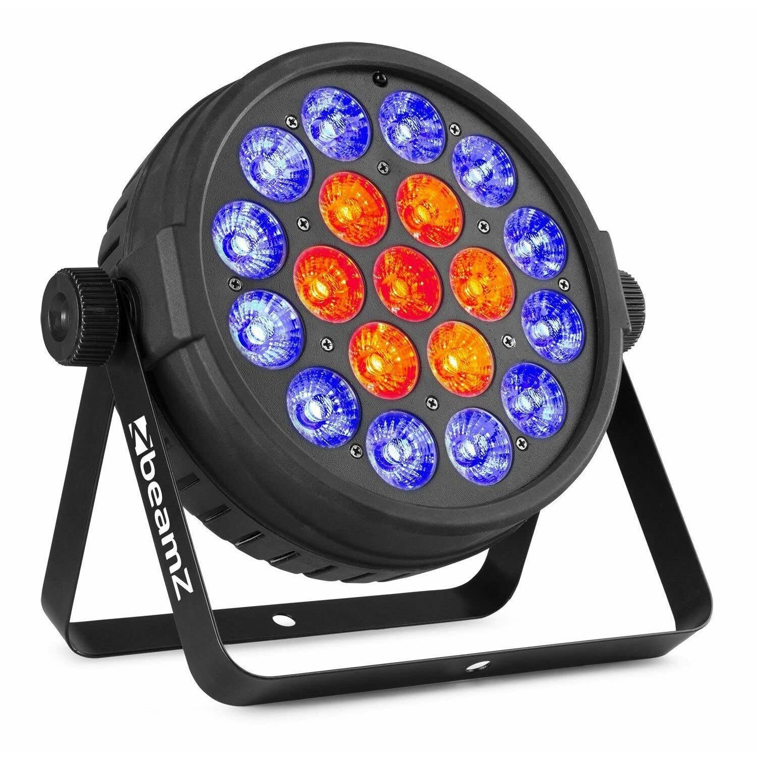 RGBW-LED-PAR - BeamZ BT410 PAR-Leuchte mit 19x 10-Watt-RGBW-LEDs - 2 Segmente - inklusive Fernbedienung - Schwarz