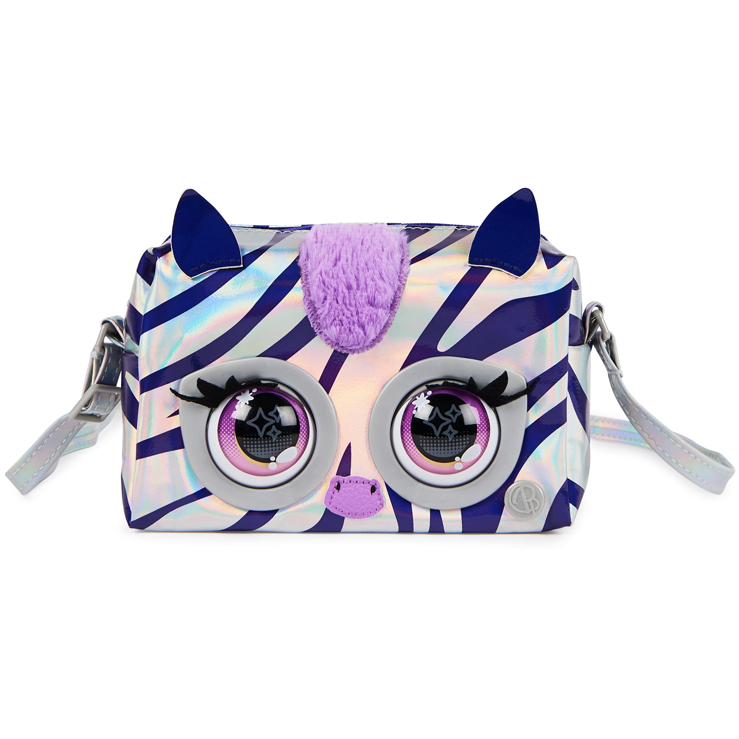 Purse Pets, Metallic Mood, Rebel Stripez, Animal et Sac à bandoulière interactif avec Plus de 30 Effets sonores et réactions, Jouets pour Filles