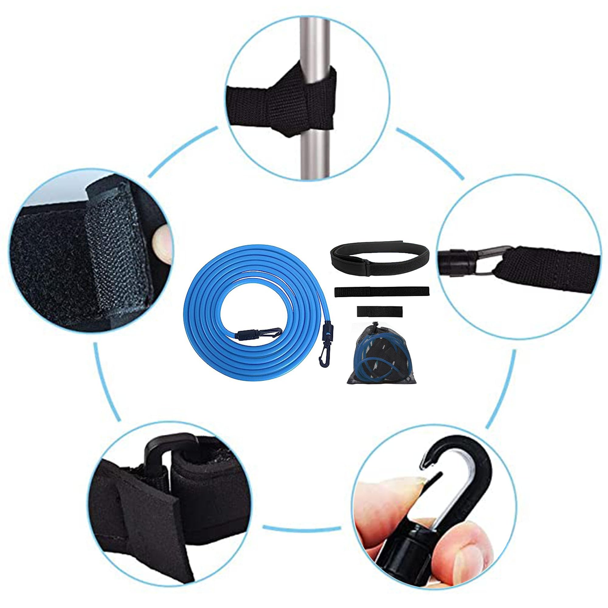 Cintura Da Nuoto Regolabile Armastuse - Fascia Di Resistenza Per Allenamento In Piscina - Foto 12