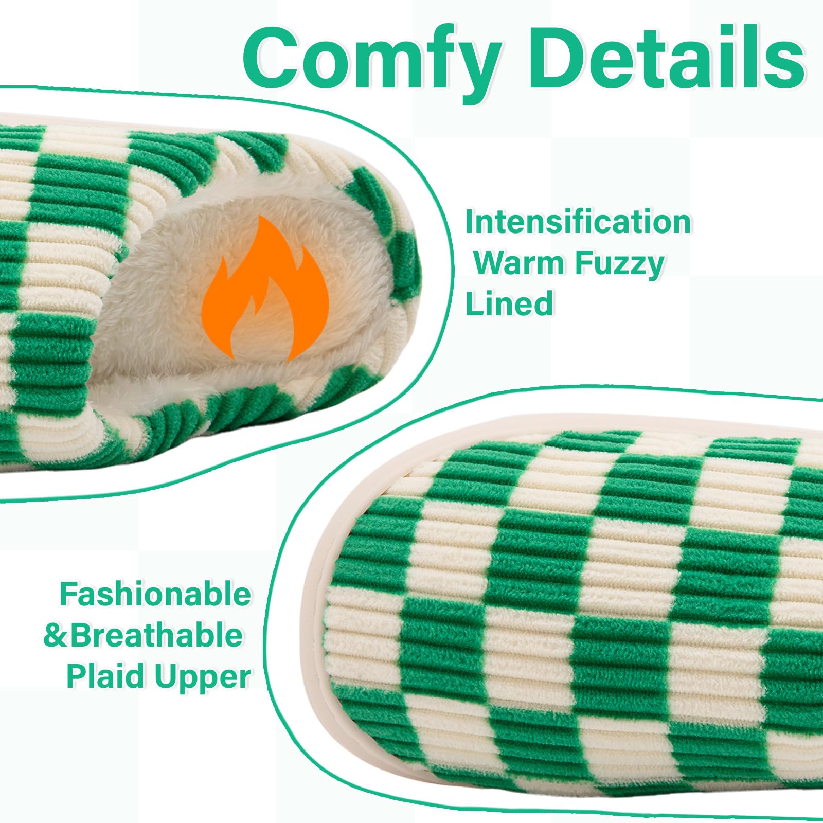 Waysoland Pantofole Donna Uomo Invernali,Ciabatte Donna Uomo Invernali Fuzzy Memory Foam Scivolare su Suola antispuggente Camera da letto Pantofole soffici Interno Esterno