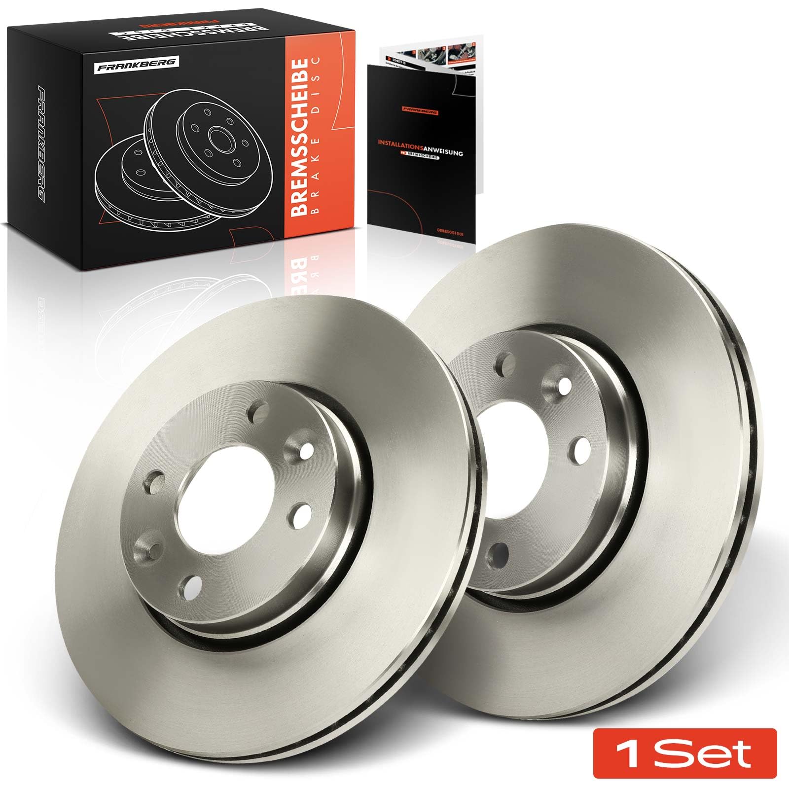 Frankberg 2 discos de freno delanteros ventilados Ø260 mm 7701207795
