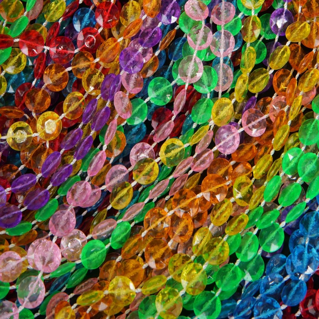 YaoYue Crystal Beaded Curtain Door Curtains Room Divider Hanging Diamond Acrylic Beads for Doorway Hippie Closet Bedroom Wall Window Backdrop Decor (35.5×79in/90×200cm, Crystal): Rainbow 35.5"W x 79"L (Pack of 1)