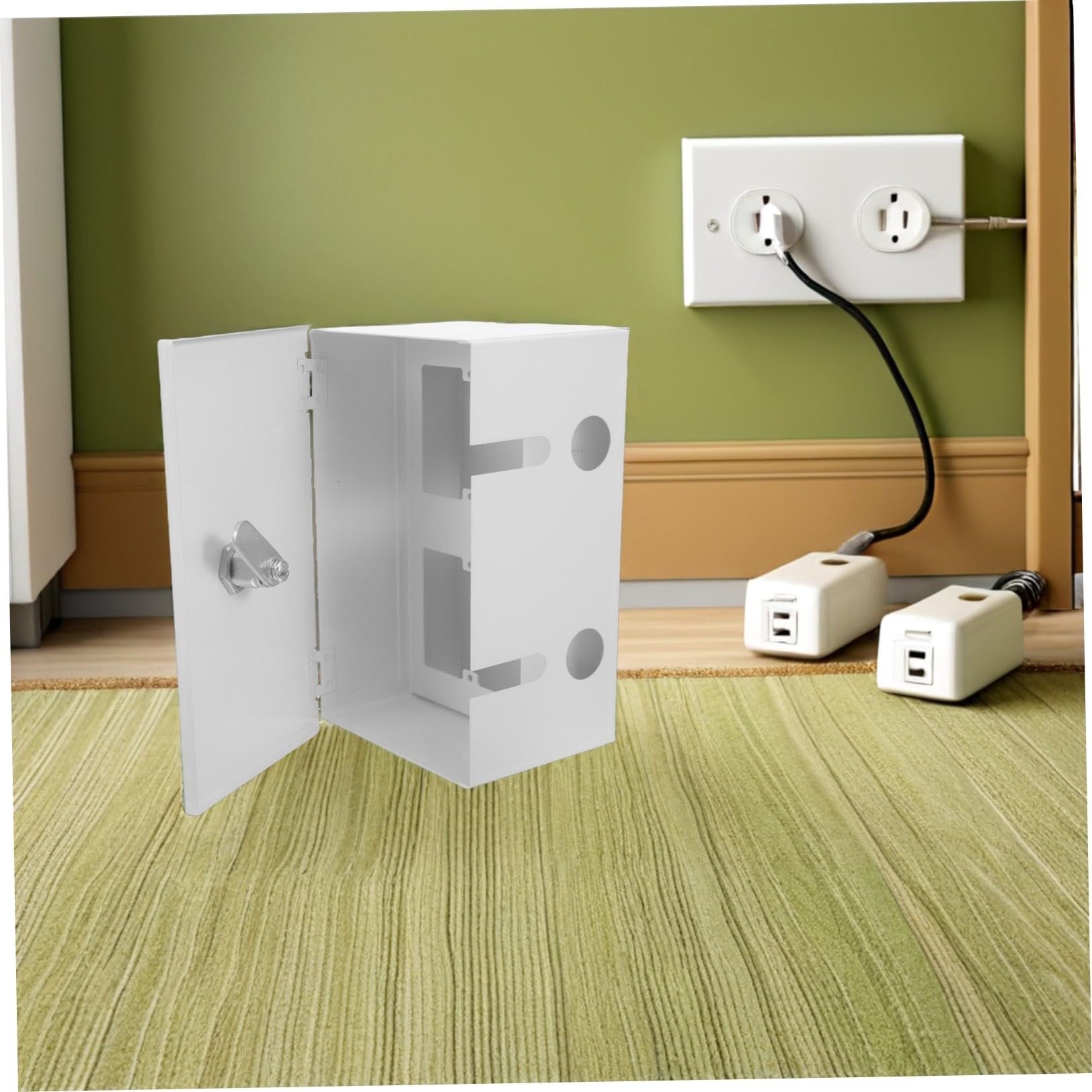 COHEALI Protezione Anti- Elettriche in Prese Inossidabile a Scatola Design Semplice Minimalista Spazi e