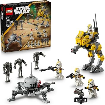 LEGO Star Wars 327. Star Corps Clone Trooper Battle Pack 75431 – Model Toy Making Set Featuring Military Vehicles and Weapons Offering Creative Play Experience for Kids Ages 7 and Over (258 Pieces)