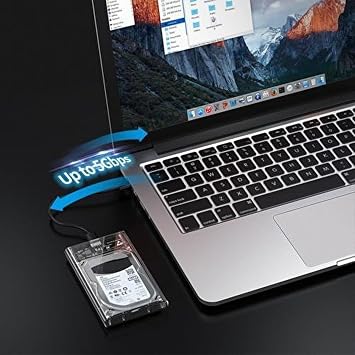 Netac 2.5 Taşınabilir Sabit Disk Kutusu USB 3.0 Hızlı Veri Aktarımı, 5Gbps SATA I/II/III Uyumluluğu, Şeffaf Kasa, WH11 Model, Yüksek Performanslı HDD/SSD Kutu | WH11