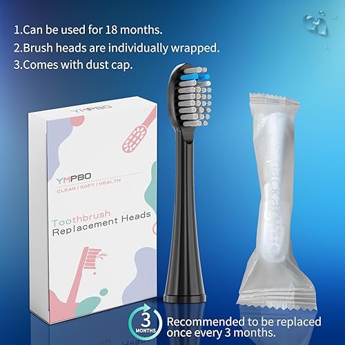 Miniatura 6 de Cabezales de repuesto para cepillos de dientes compatibles con Waterpik Sonic Fusion SF01 SF02  Sonic Fusion 2.0 SF03 SF04, 6 cabezales de repuesto