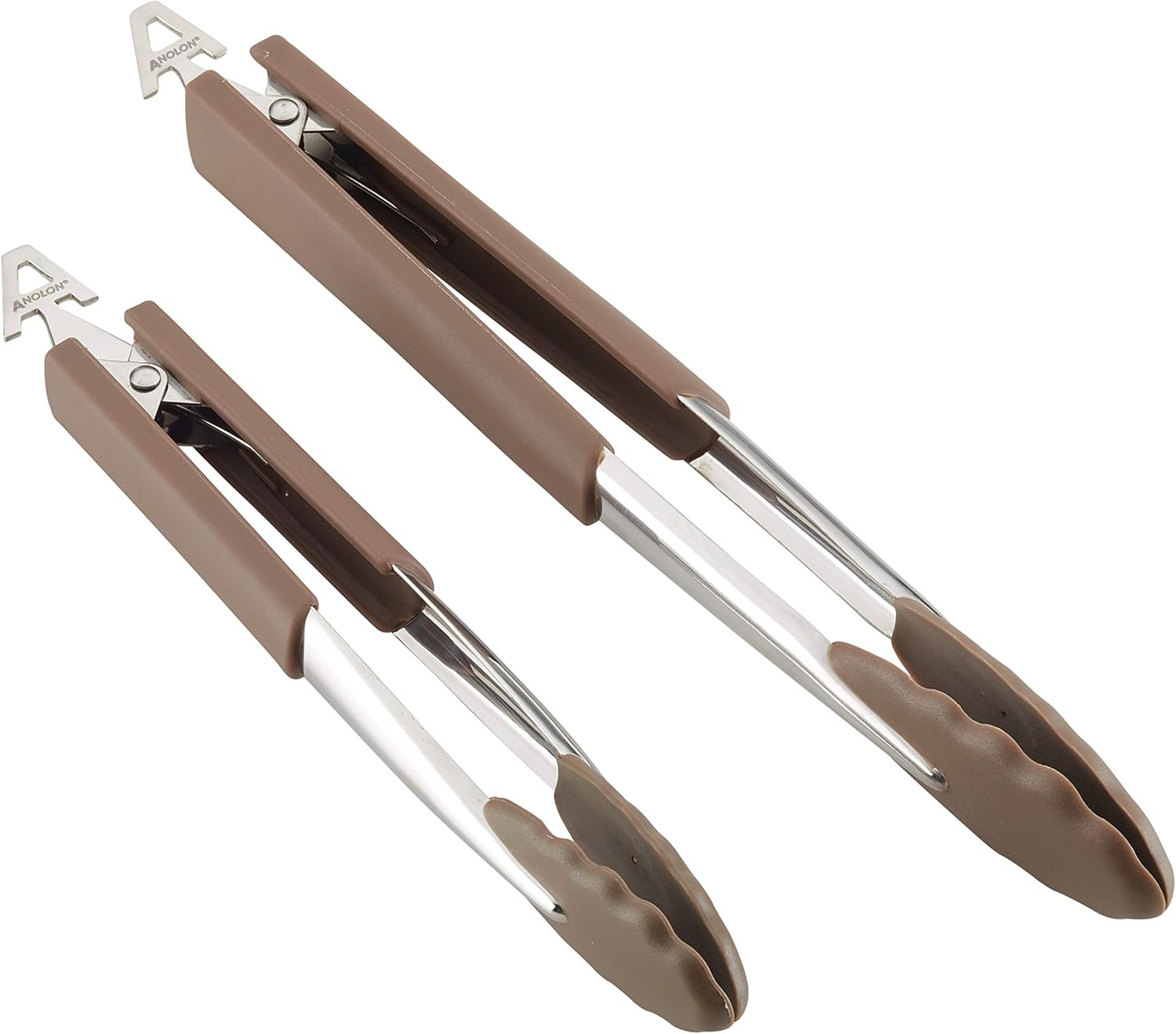 Anolon SureGrip Dishwasher Safe Nonstick Locking Cooking Tongs Set