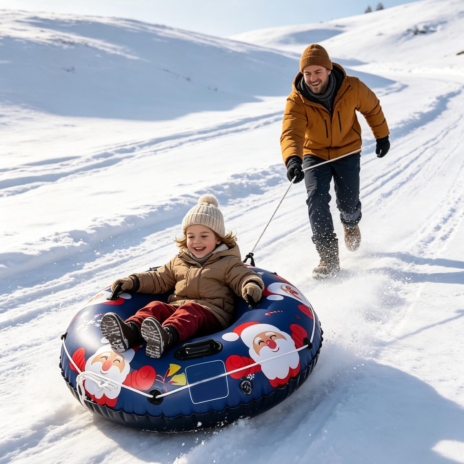 Tubos De Nieve para Trineo Resistente Al Frío Y Intensivo | Juguete De Trineo Para Exterior En Invierno Para Deportes Playa Parques Jardines Patinaje Esquí Aire Libre Rescate
