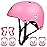 XJD Kids Bike Helmet,Multi-Sport Protective Gear Set for 3-5-8-14 Years Boys Girls with Knee and Elbow Pads Wrist Guards fit Roller Skates,Cycling,Skateboarding,Skating Scooter (Pink, Medium)