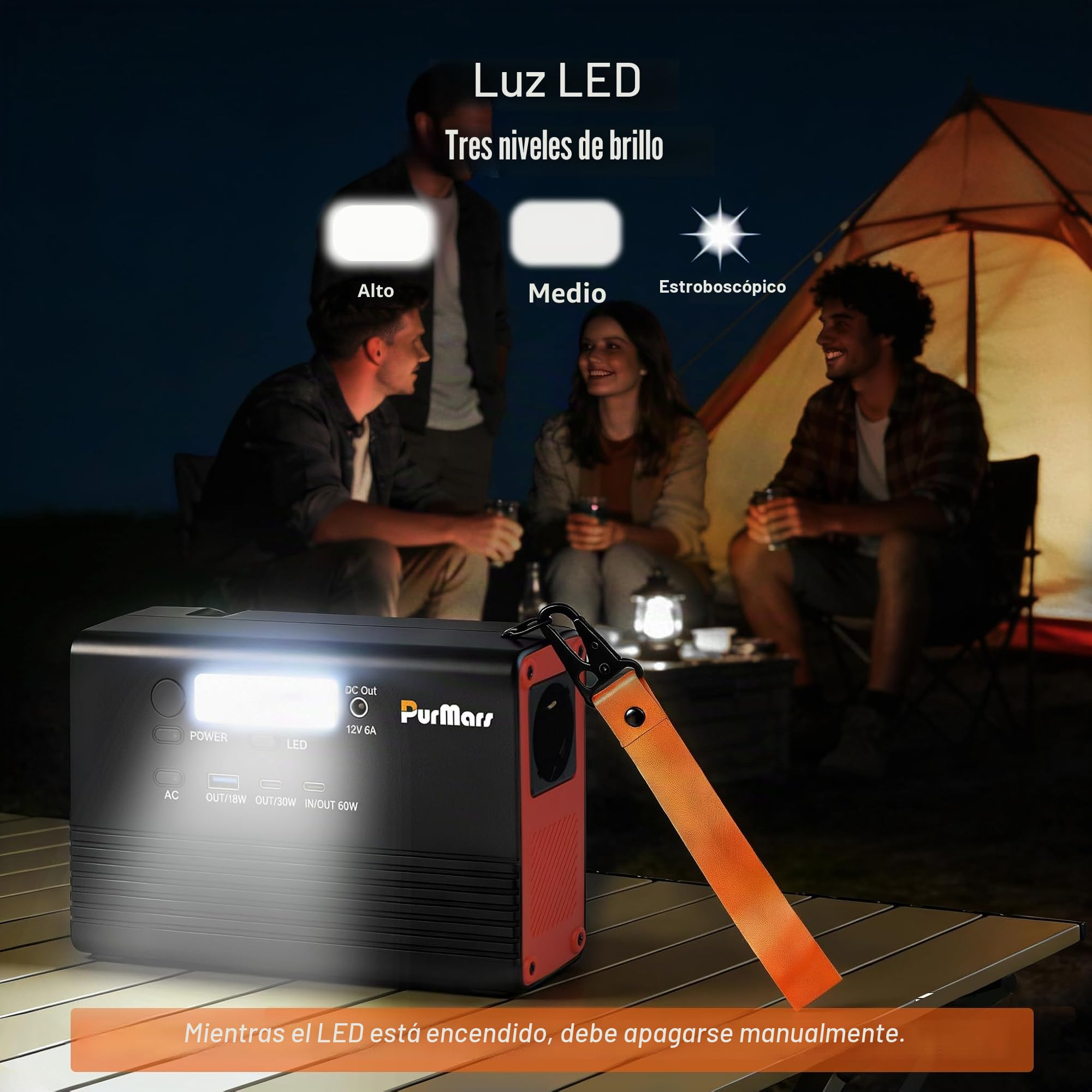 Estación De Energía Portátil, 28800mAh/92Wh con Salida AC De 230V | Soporta Carga Rápida PD De 60W, Diseño Ligero De 1,2Kg, Apto Para Aviones, Adecuado Para Camping, Viajes Y Fuente De