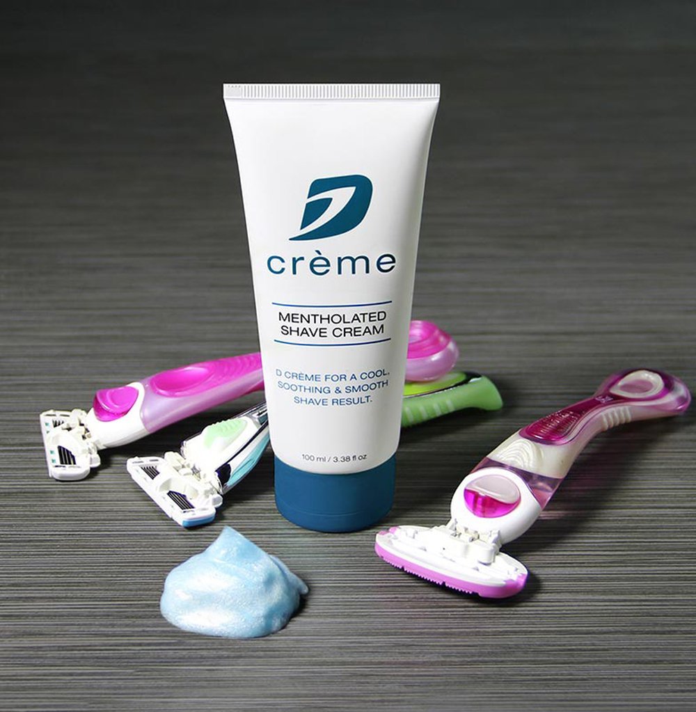 D Crème Crema de afeitar mentolada - para un afeitado suave y calmante (paquete de 2) 3