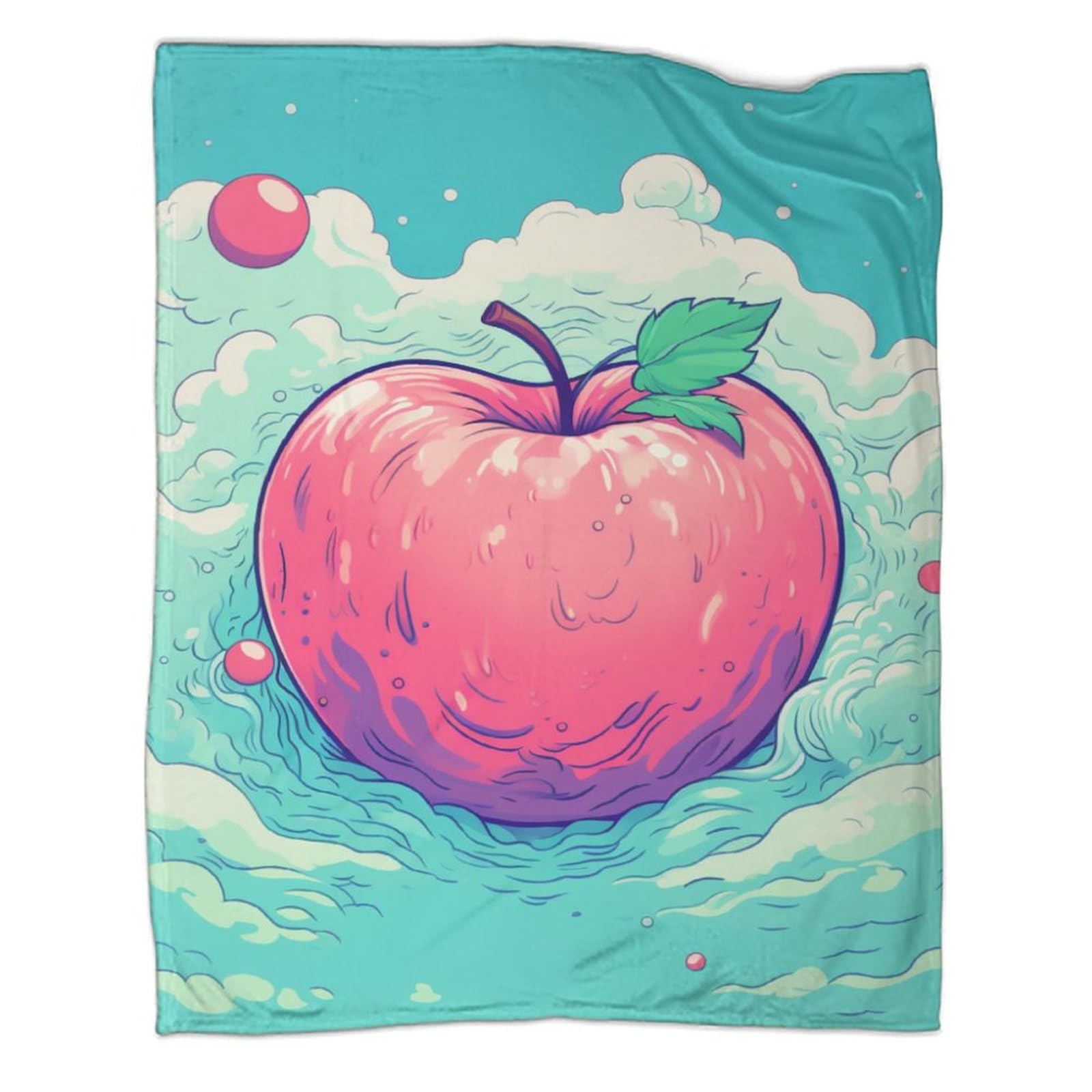 Couverture colorée Apple4_1 modèle moelleux et chaud pour adulte
