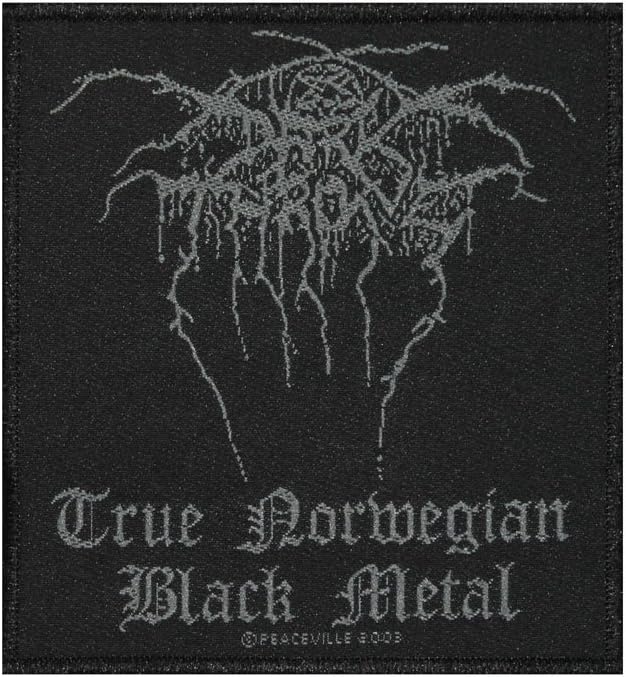True Norwegian Black Metal Music Woven Applique Patch