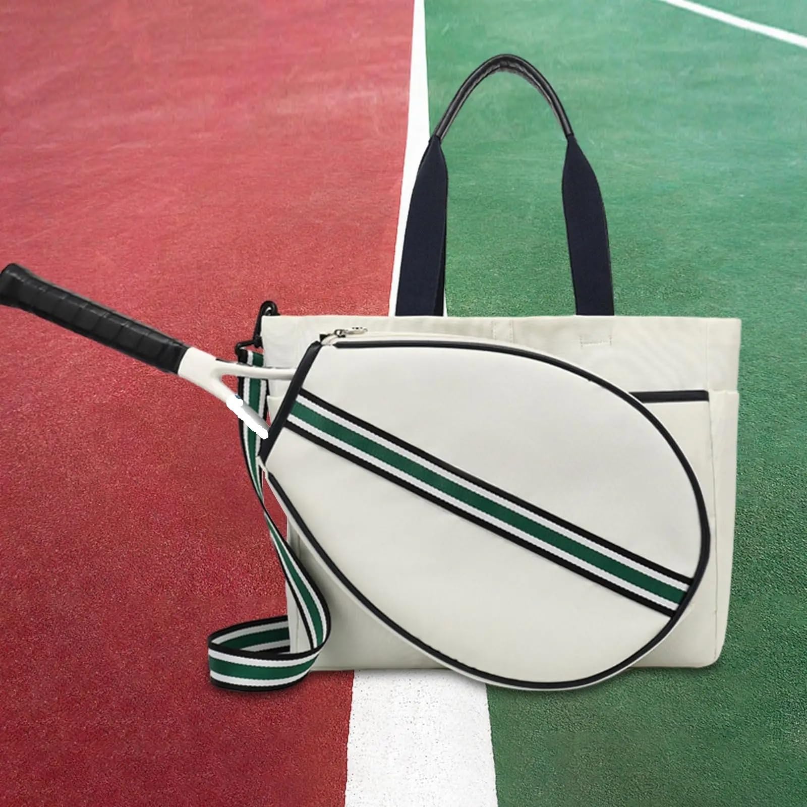 Raquetero Tenis Bolsa for Raqueta de Tenis, Bolso de Hombro Multiusos con Correa for el Hombro Desmontable, Bolsa for Raqueta de Tenis