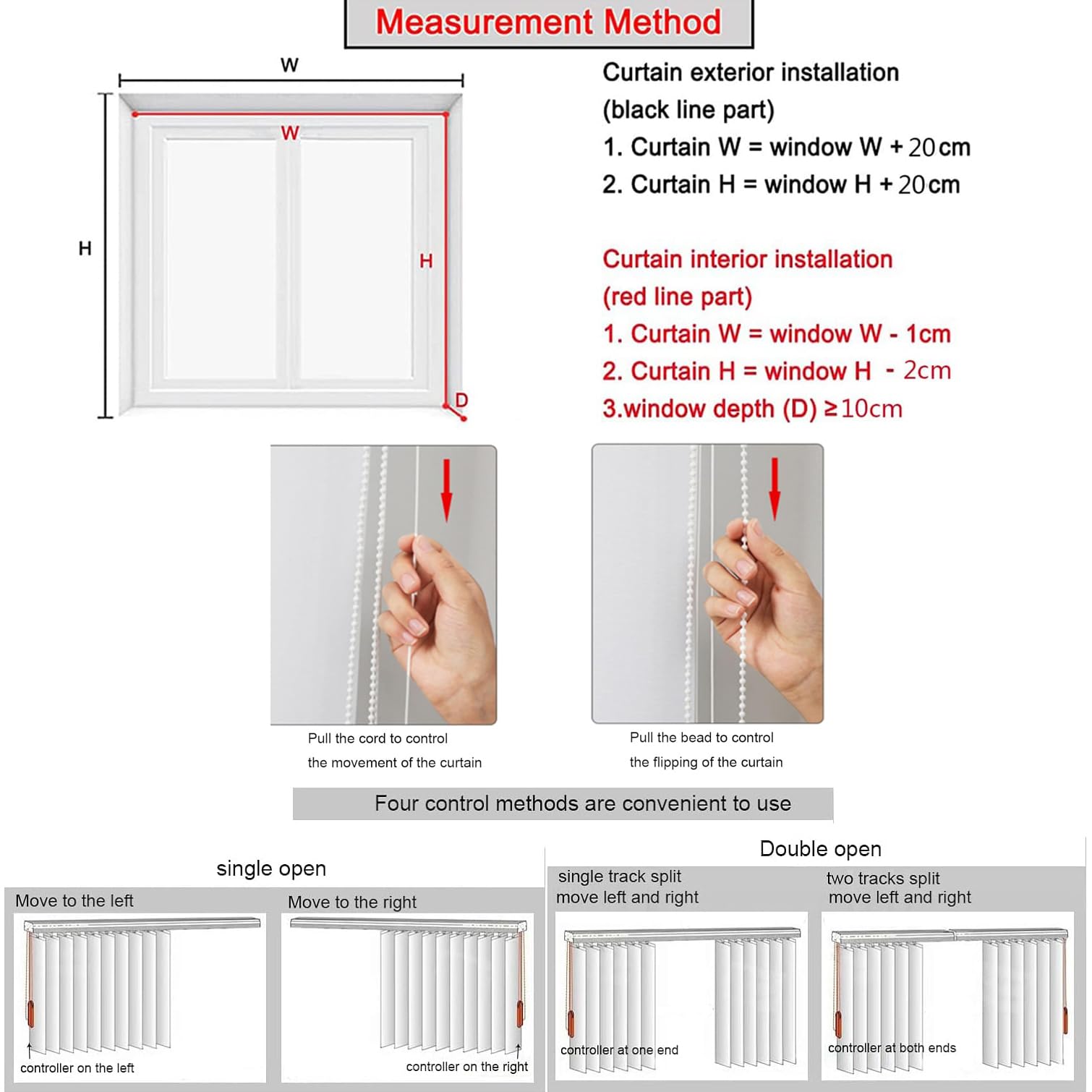 NIANXINN Tende Verticali,Tenda Verticale a Bande Blu,Tenda a Doghe Verticali,Controllo Luce Privacy Oscuranti a Lamelle con Accessori,per Balcone,Personalizzate Color (W80xH160cm(32x63in))