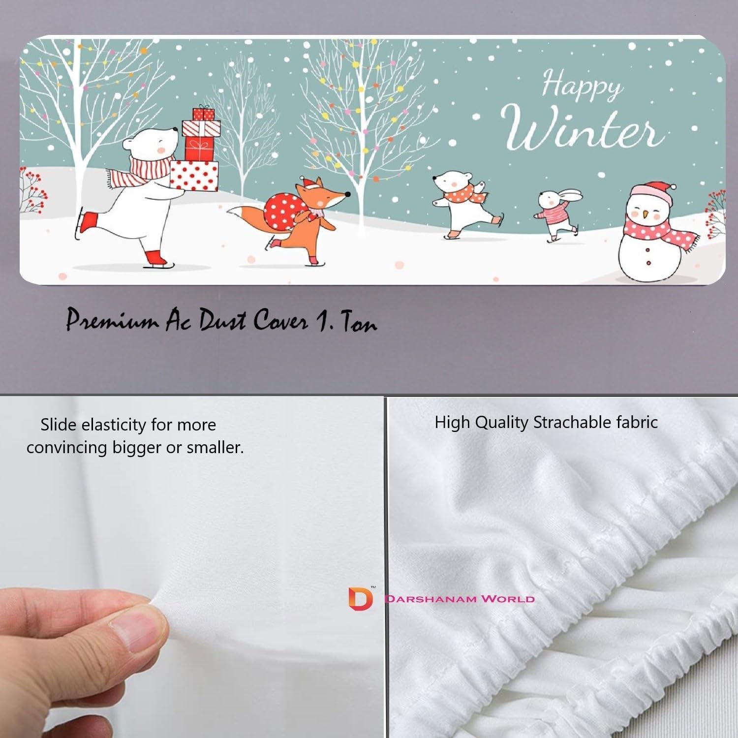 Diwali offer buy now STUTI WORLD Polyester Air Conditioning Dust Cover Folding Diwali offer buy now STUTI WORLD Polyester Air Conditioning Dust Cover Folding