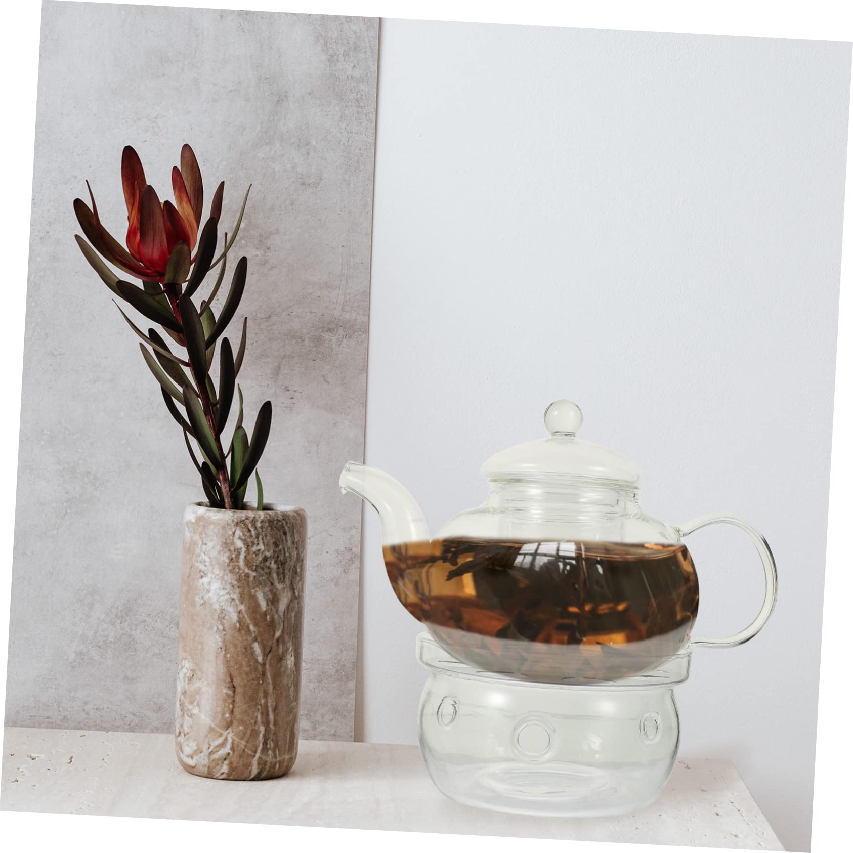 Cabilock Té Con Tetera De Vidrio Colador De Té Accesorios Para Ceremonia De Para Infusiones Salón