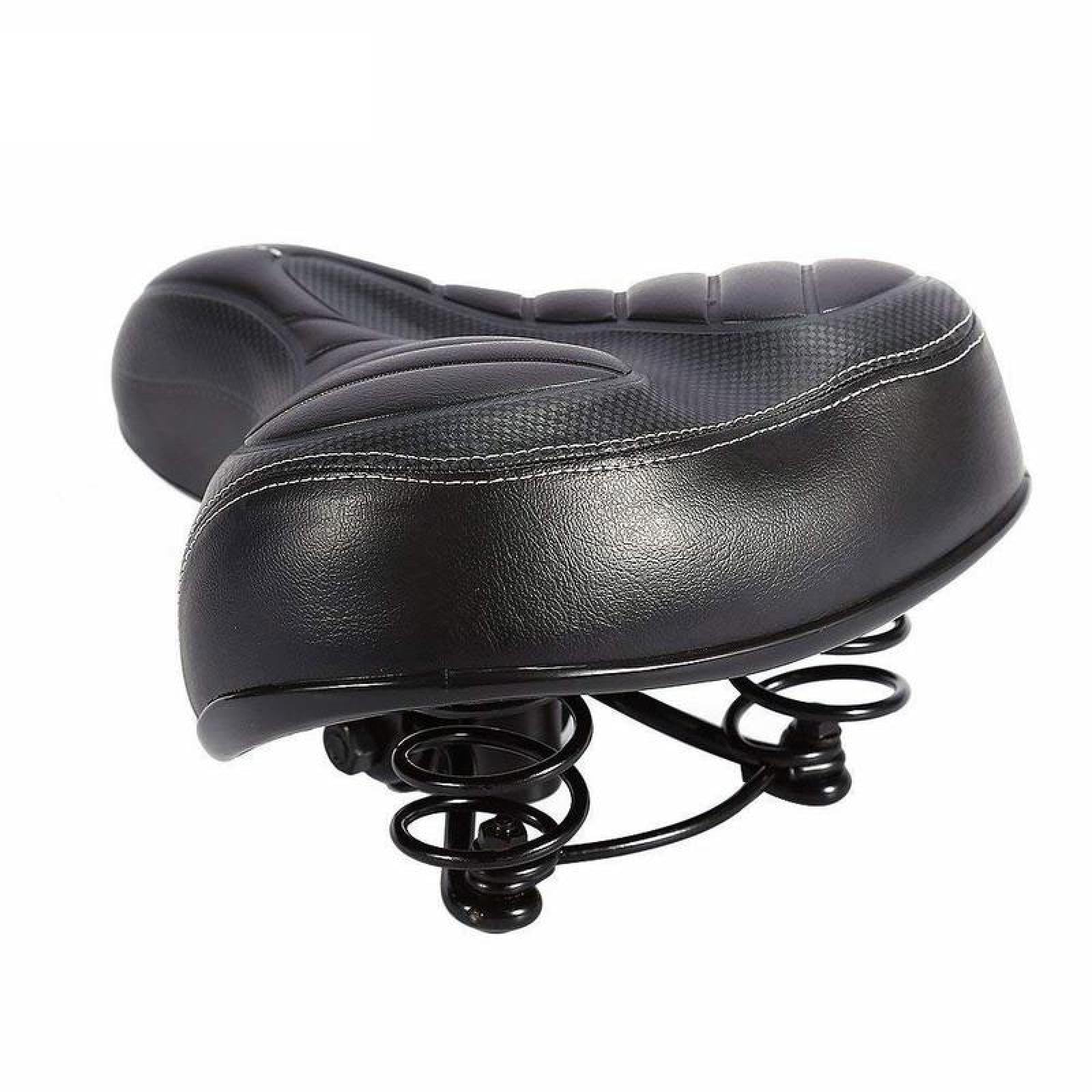 Sella Bici Larga In Memory Foam Con Schienale - Impermeabile, Morbida E Comoda Per Tutte Le Bici