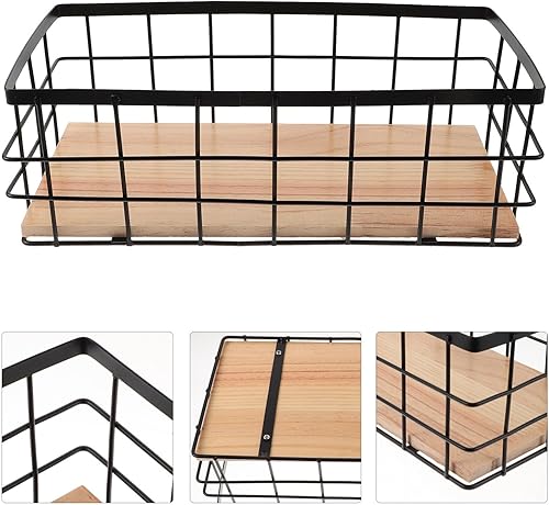 Miniatura 9 de Cabilock Estante de almacenamiento de metal, estante de almacenamiento de pared, estantes de almacenamiento de metal, organizador de escritorio,