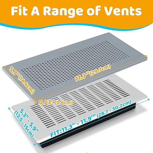 Miniatura 3 de Orzbow Cubierta de ventilación de silicona suave a prueba de bebés para pared del hogar, techo, suelo, deflector de ventilación de piso a prueba de