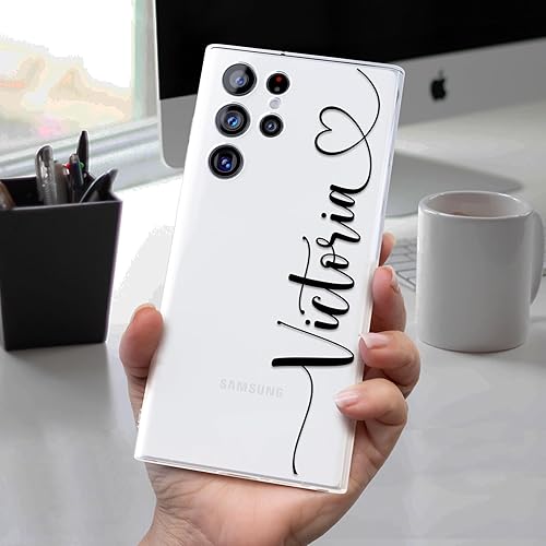Miniatura 5 de LianaCases Custom Case for Samsung Galaxy S22 Ultra, S22 Plus, S22 - Personalize Name Handwritten Style Clear Cover