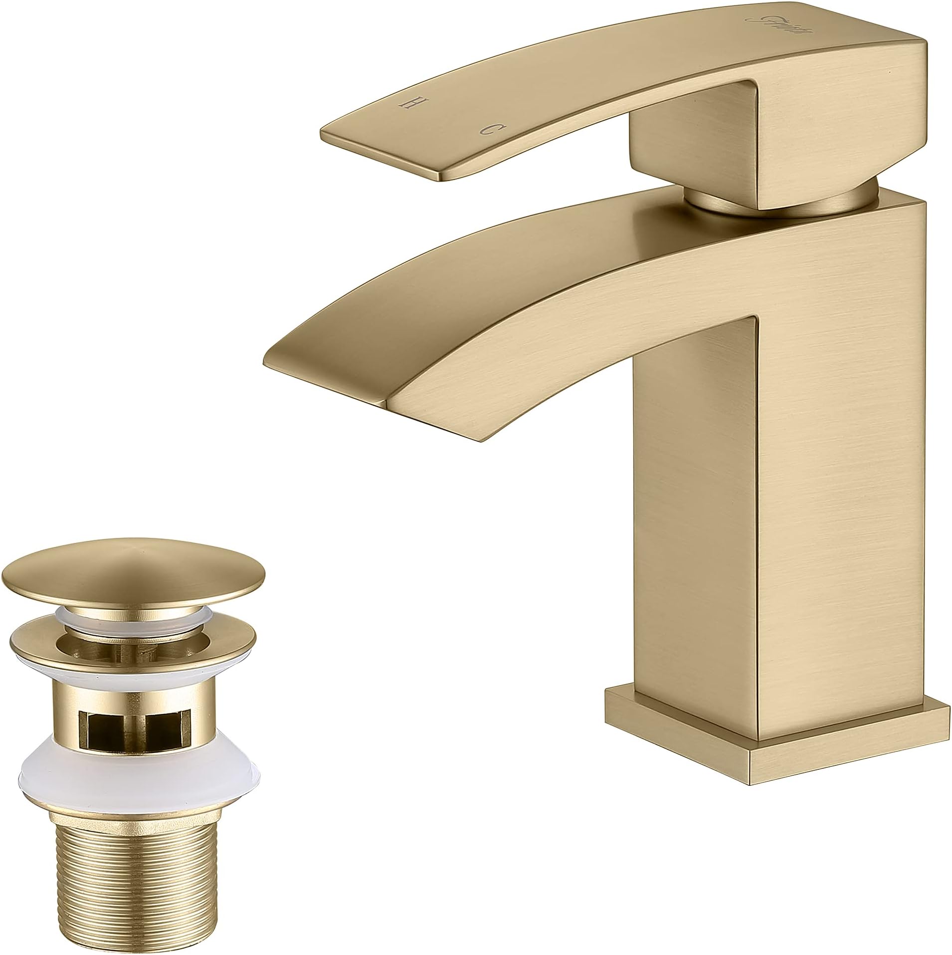 Basin Mixer Taps, GAPPO Bathroom Vanity Sink Bar Tap Single Handle 360 ...