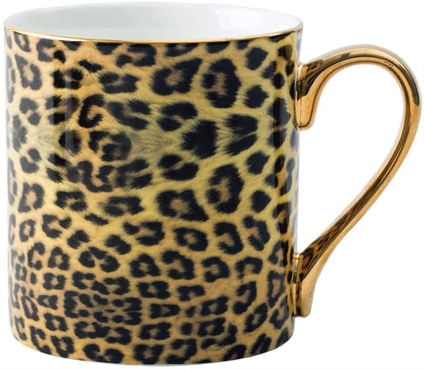 YNIYUJKL Coffee Mug Set Ceramic Bone Milk Cup Gold Phnom Penh Tea Cups With Spoon Gift Coffee Cup