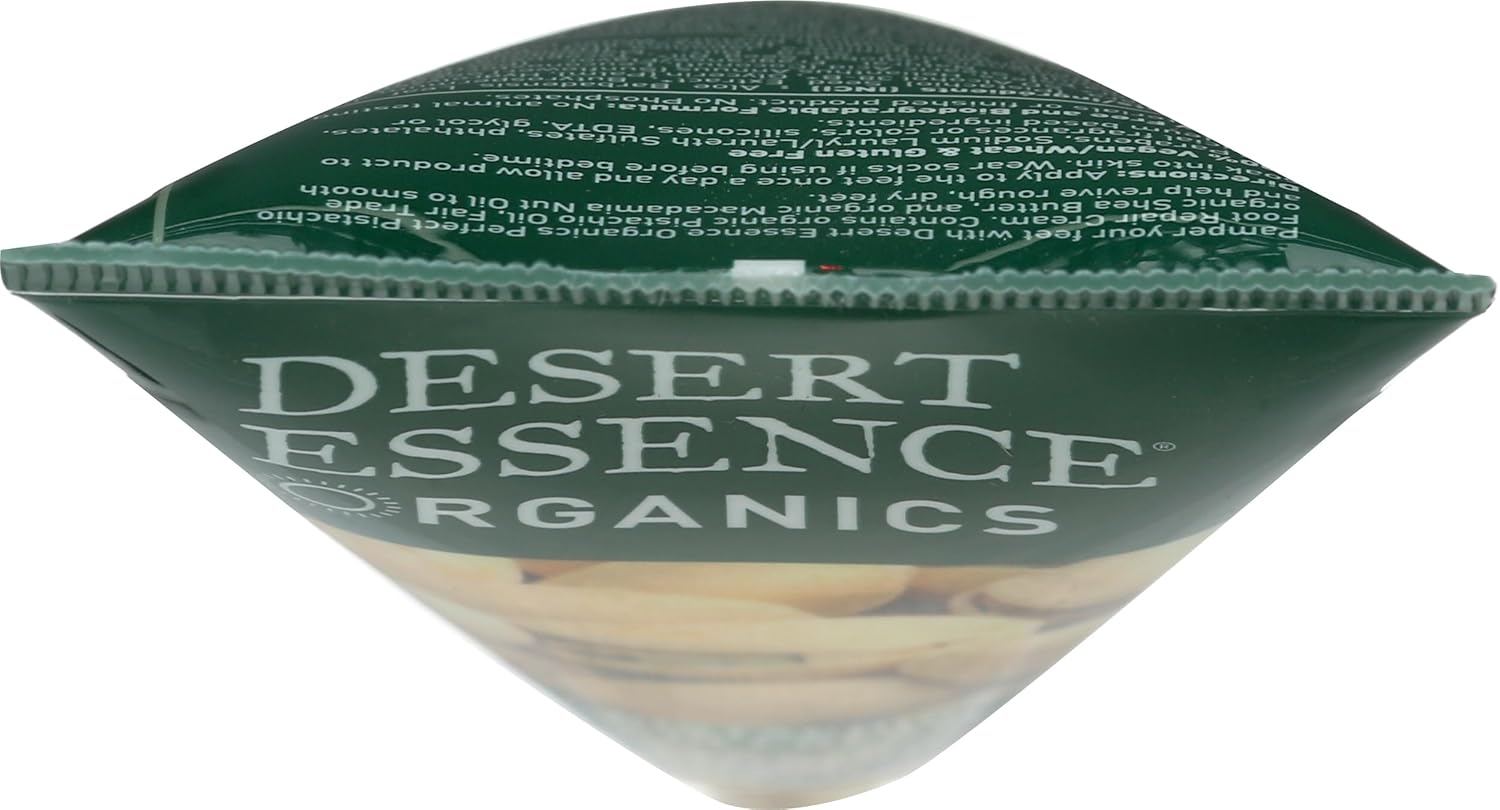 Desert Essence Organics Foot Repair Cream, Pistachio, 3.5 Oz