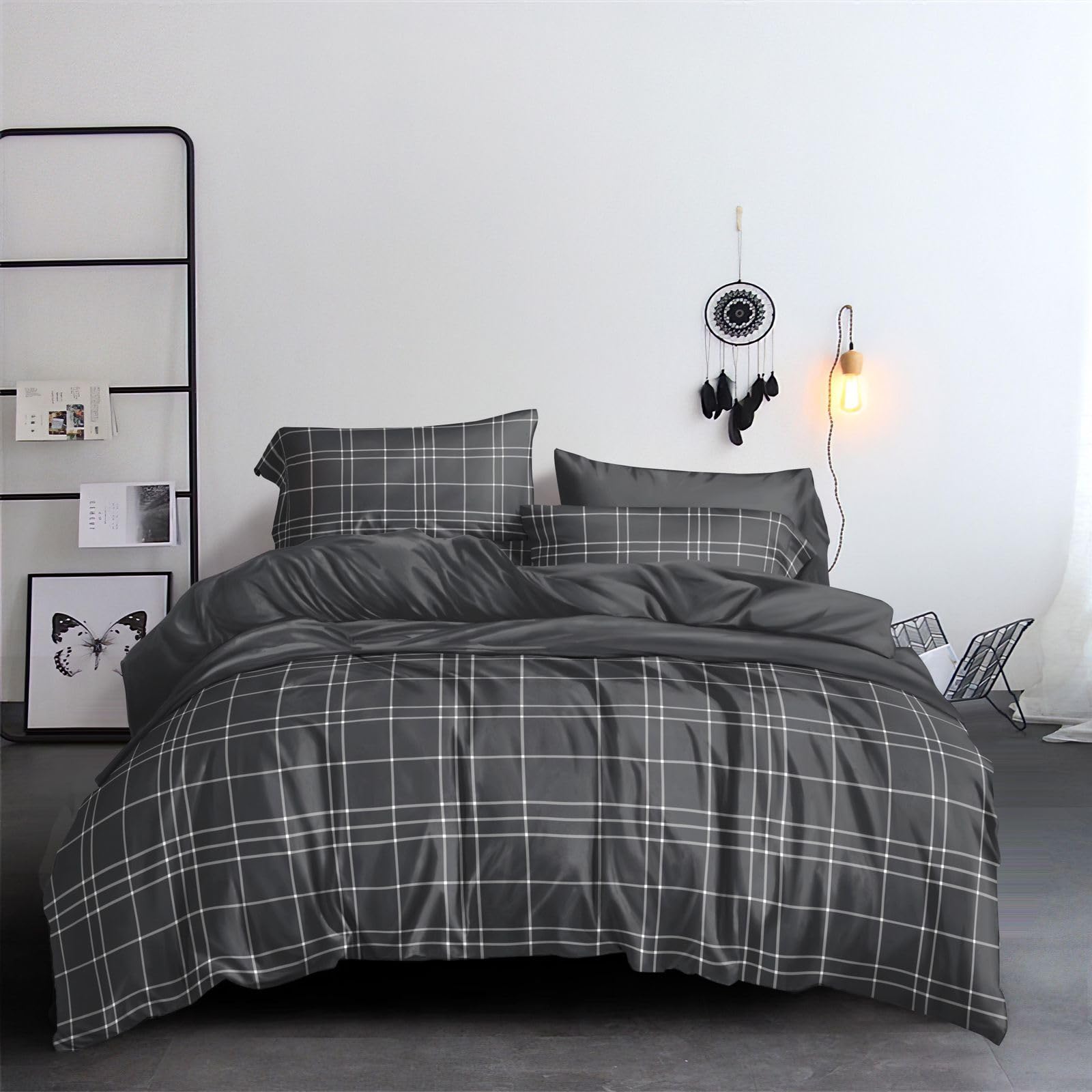 Grace Super King Duvet Set, Premium Brushed Microfiber Superking Duvets Sets (220 x 260 cm) 3 PCs