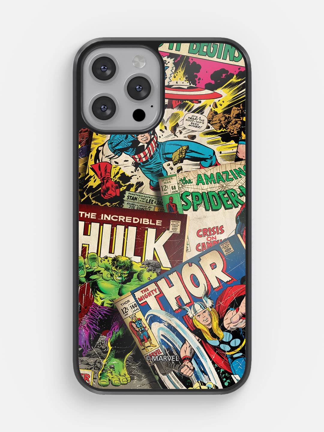 Macmerise Bumper Phone Case | Compatible with iPhone 12 Pro Back Cover Case | Design Marvel Marvel Comics Collection | Protective Mobile Cover | iPhone 12 Pro Phone with Camera Protection