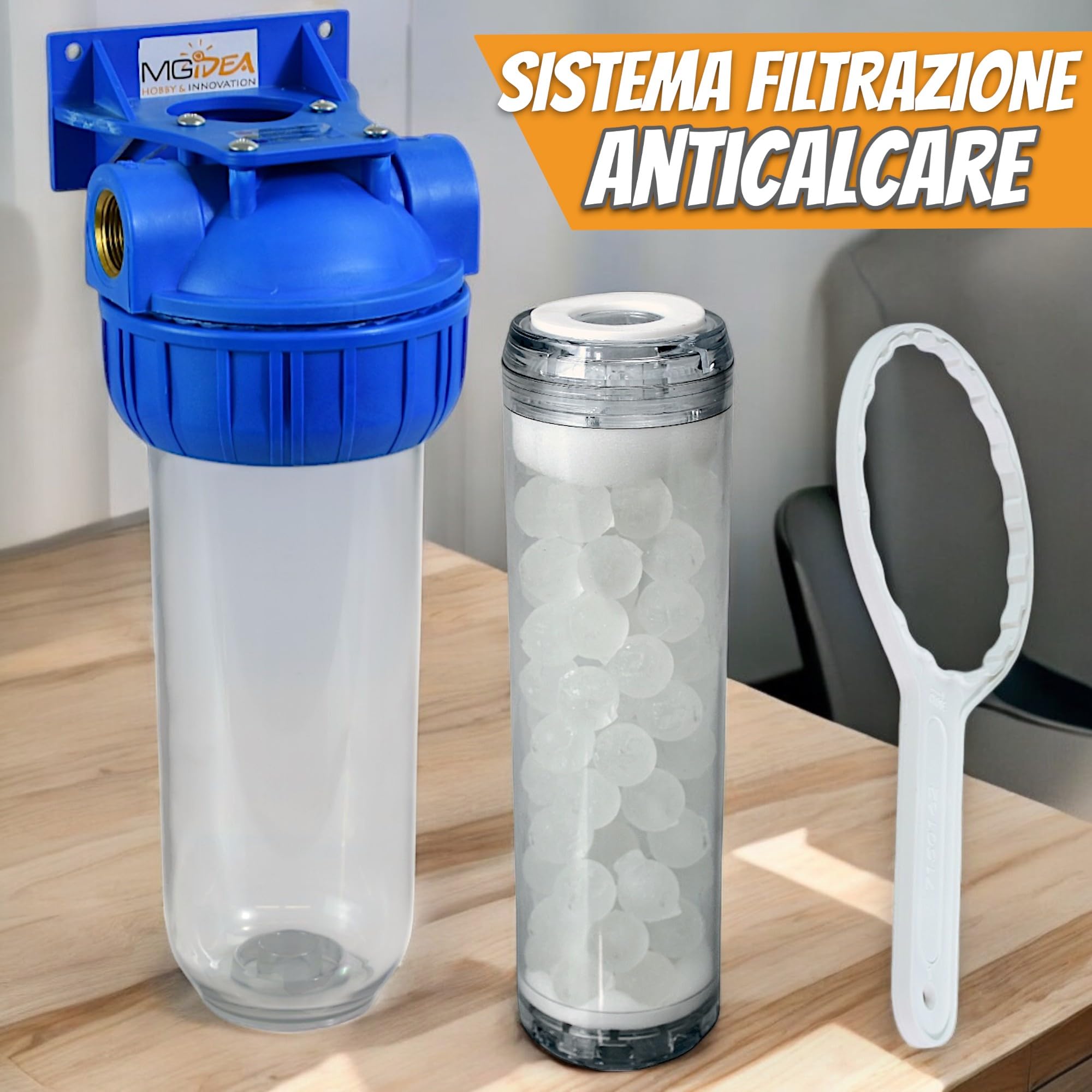 Filtro antical, sistema de filtración bajo caldera, sistema de agua Siliphos, sal polifosfatos (1 pulgada – 1 pulgada)