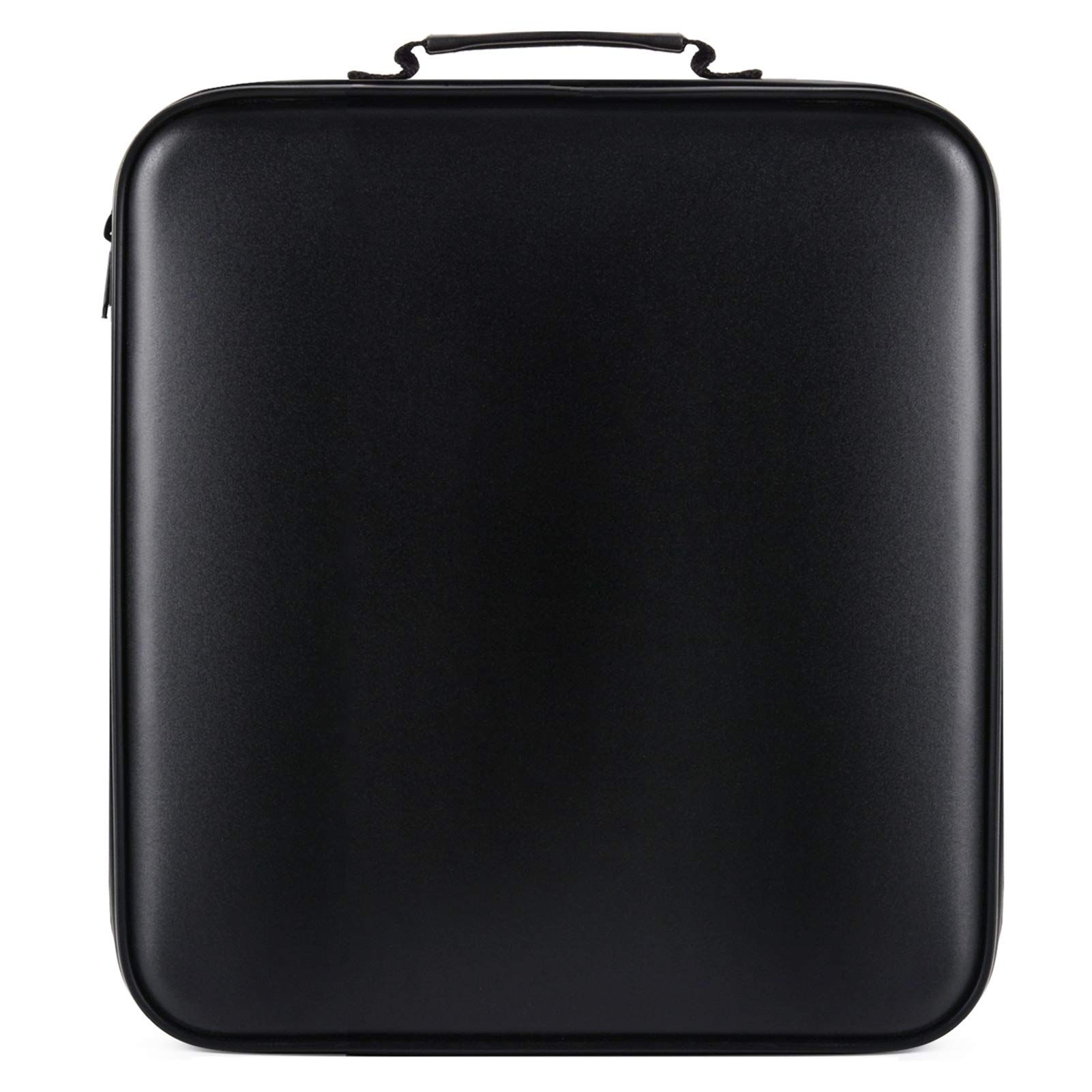 DVD Storage CD Case Holder:DVD Binder Protective CD Book Portable DVD Organizer-CD Wallet 160 Disc Holder Hard Plastic Movie Case Black CD Portfolio Blu Ray Album CD Booklet for Car Home