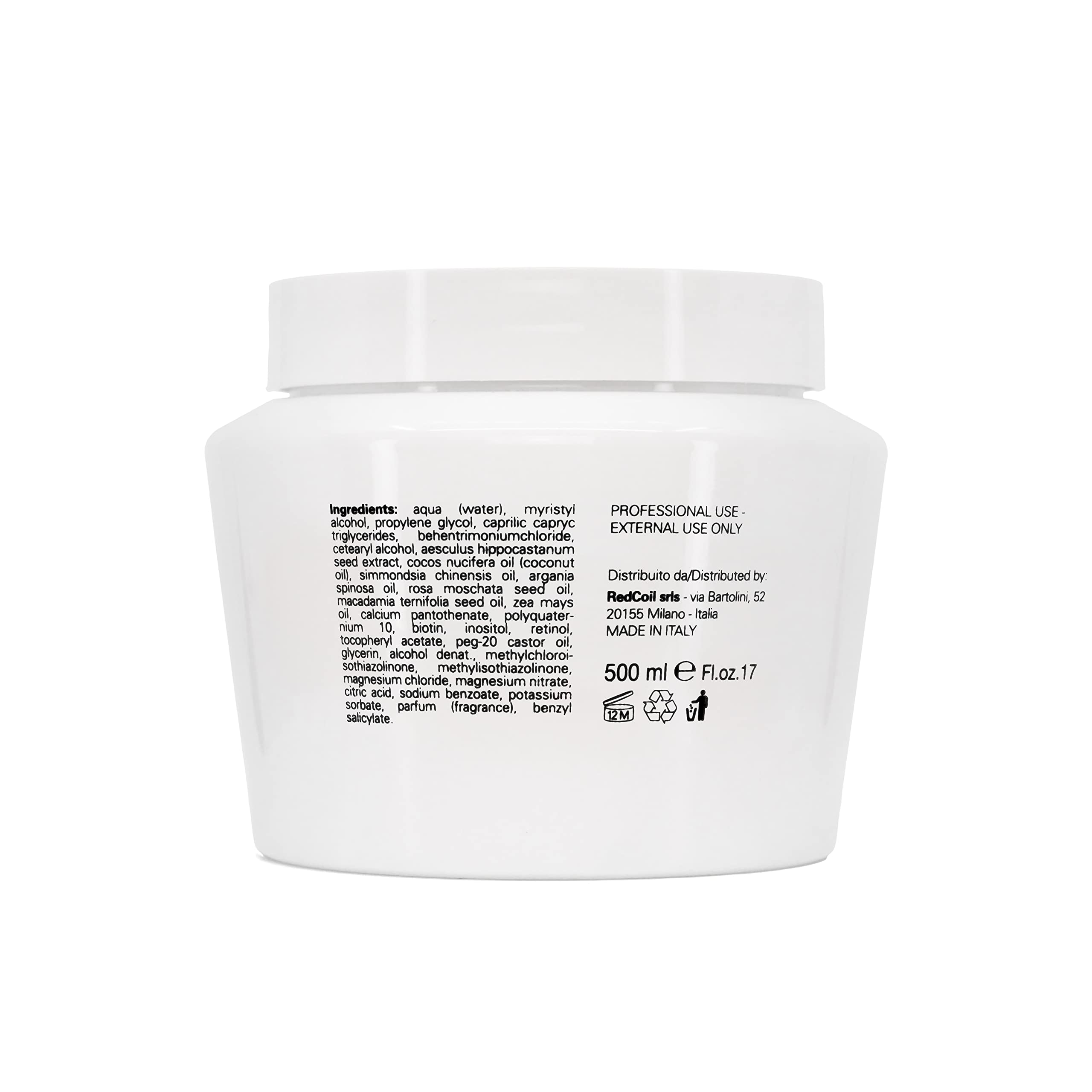 I Love Curly Balby Cream, nawilżająca i odżywcza maska do włosów kręconych lub falujących z olejkami kokosowymi, kukurydzą, kasztanowcem i dziką różą, daje miękkie i pełne włosy, 500 g
