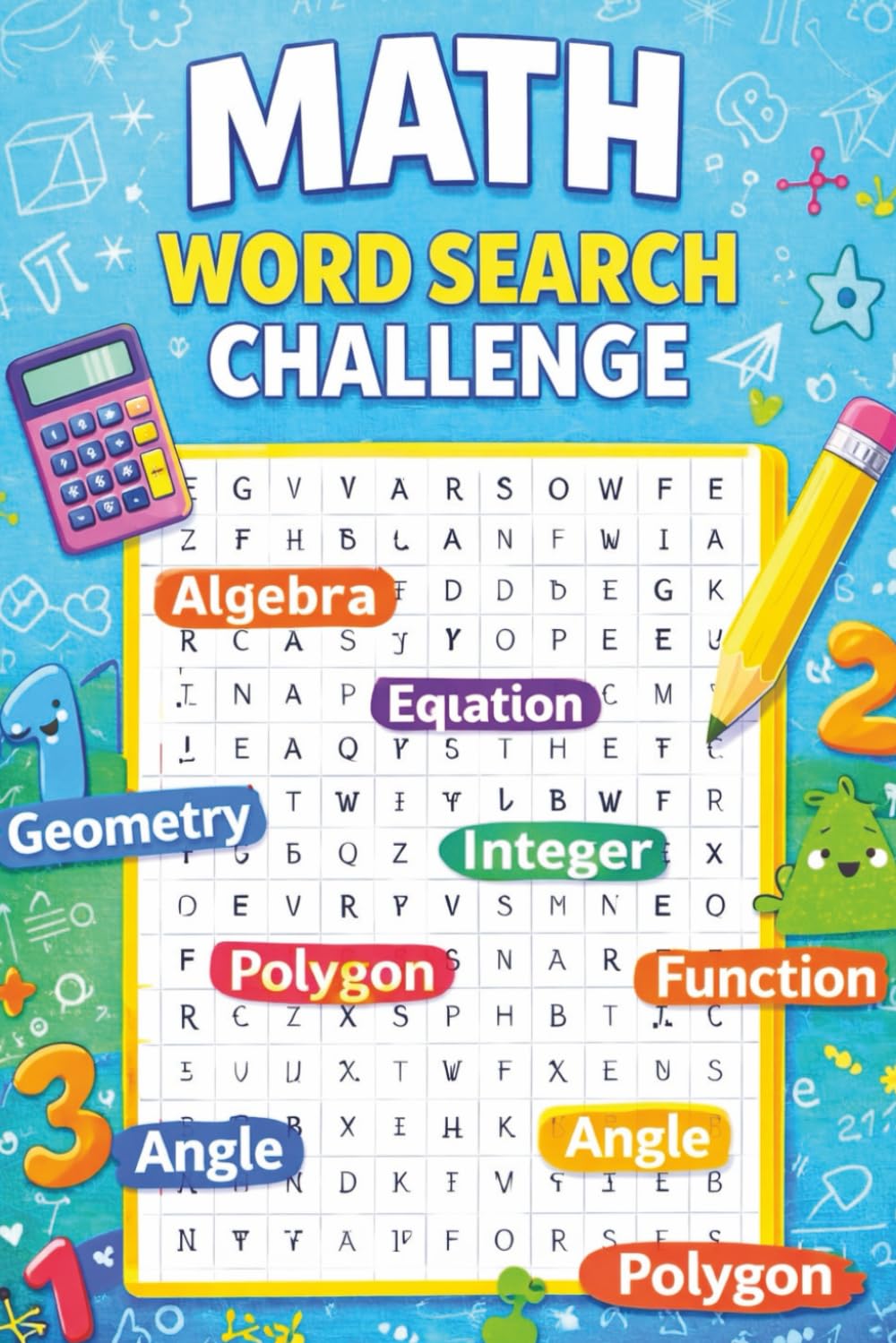 Math Word Search Challenge: Fun Math Vocabulary Word Search Puzzle Book for Kids, Teens, and Adults – Brain-Boosting Educational Puzzles
