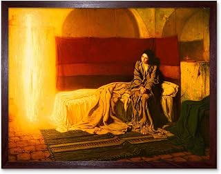Wee Blue Coo Tanner The Annunciation Art Print Framed Poster Wall Decor 12x16 inch