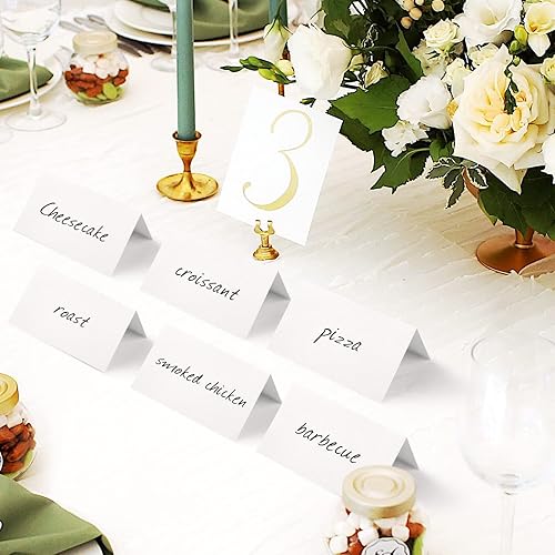 Miniatura 4 de 120 tarjetas de lugar, 2 x 3.5 pulgadas, en blanco, rellenable, para mesa de mesa, tarjeta de acompañante, tarjetas de lugar de boda para bodas,