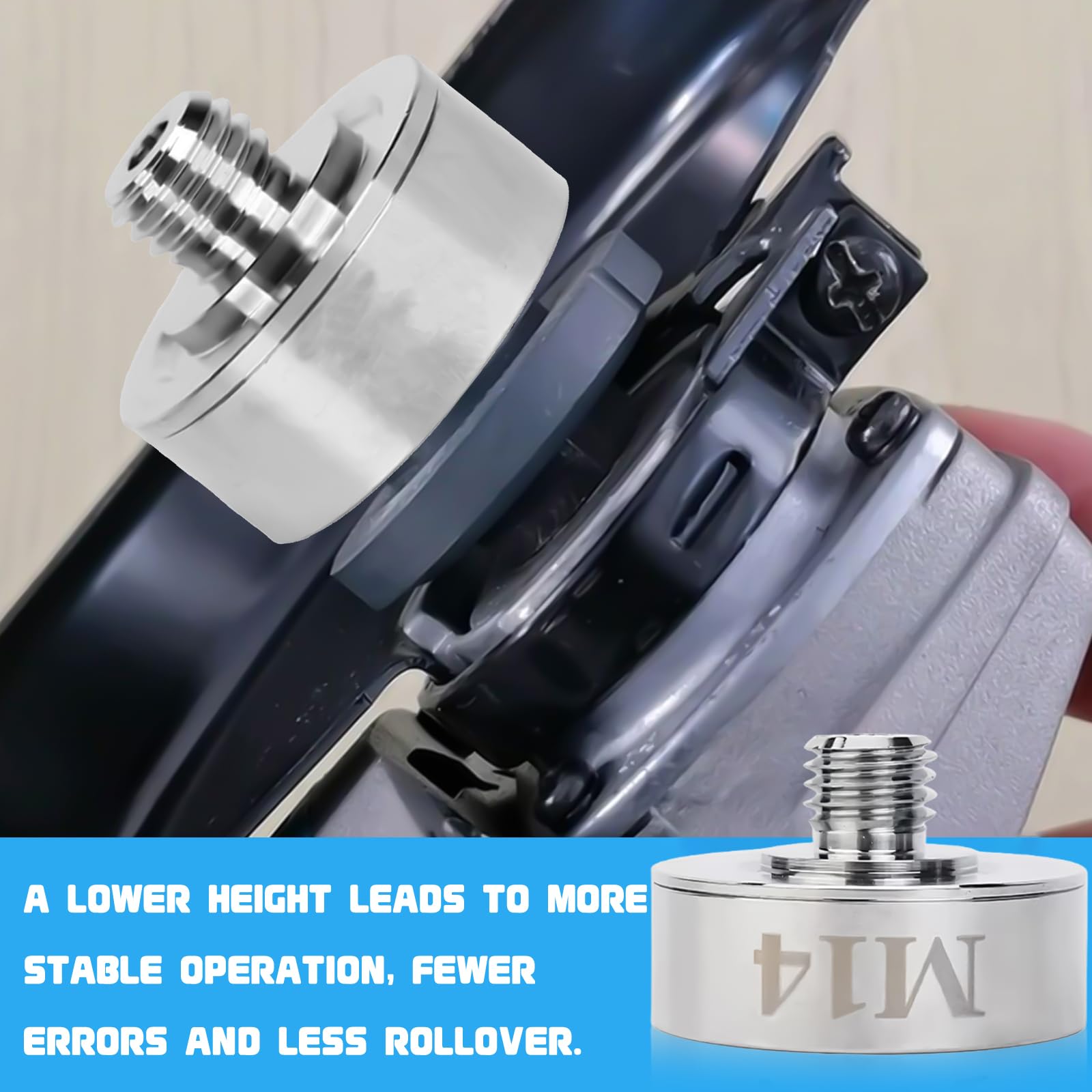 X-Lock-Adapter auf M14 Gewinde mit M14-Flansch-Kontermutter, Edelstahl XLOCK Adapter, M14 Adapter für Xlock, für Diamantkernbohrer, Sägeblatt, Winkelschleifer-Schneidklinge, Schnellspannmutter