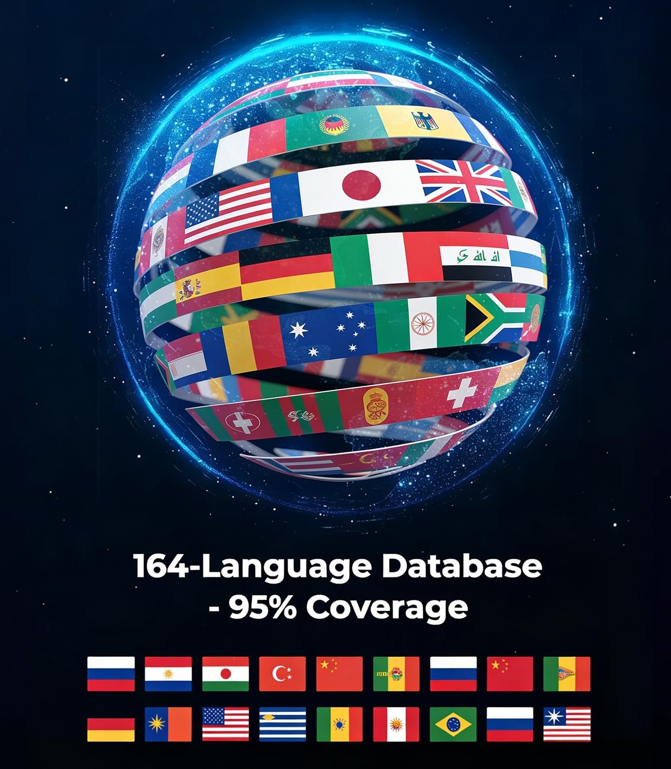 Instant Translation Earbuds Real Time with 164 Languages 3-in-1 Translator Earbuds for Travel & Calls, 50H Playtime, No Subscription Needed Effortless Spanish English M118 Black-B