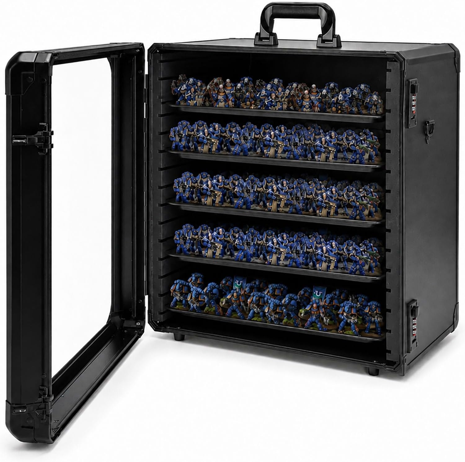 Miniature Carrying Case for Wargame Figures, Mini Display Case, Large