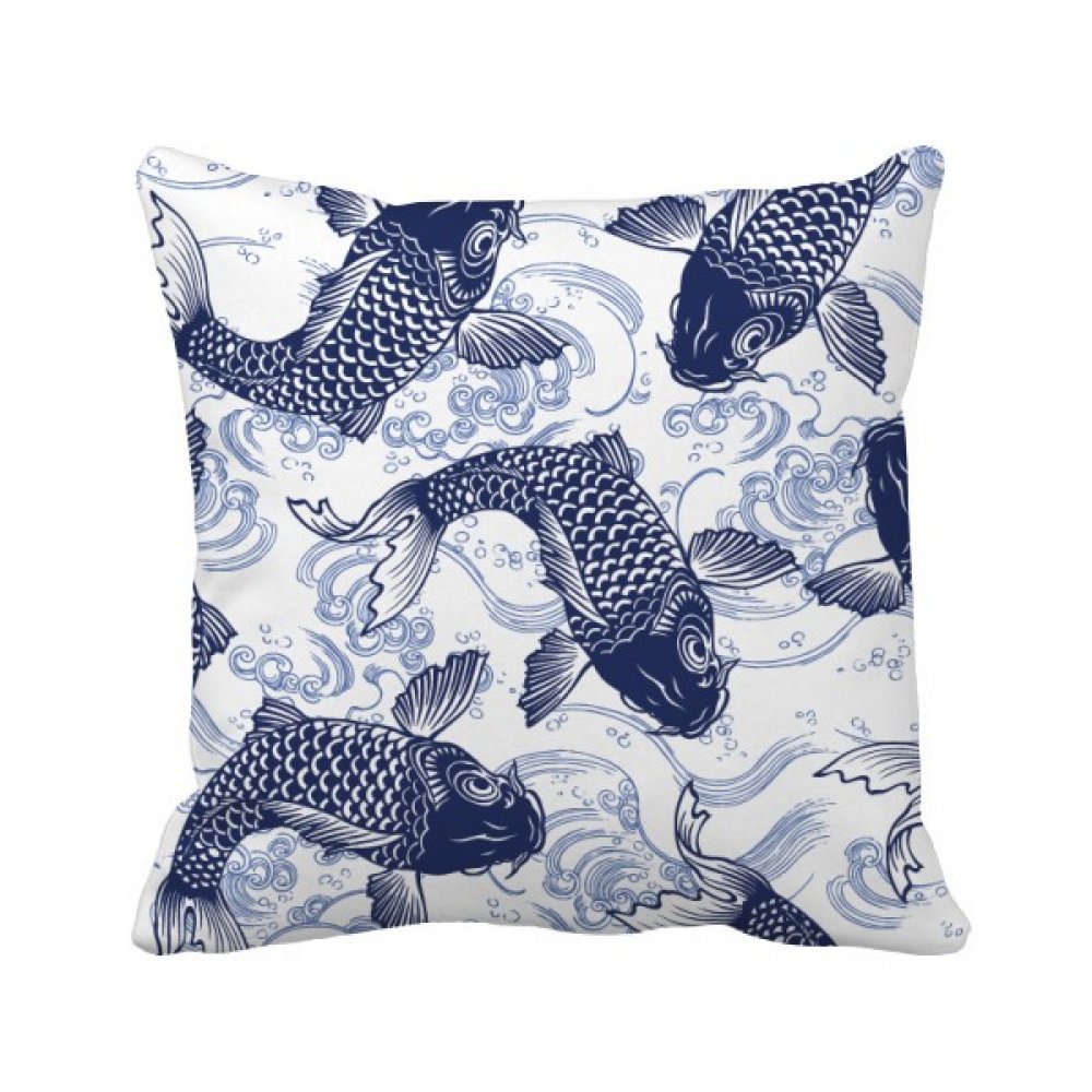 Coussin Place du Japon sakura multicolore 40x40 cm pour aménagement intérieur de maison