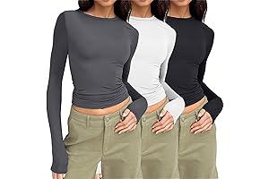 Women's 3 Piece Long Sleeve Tee