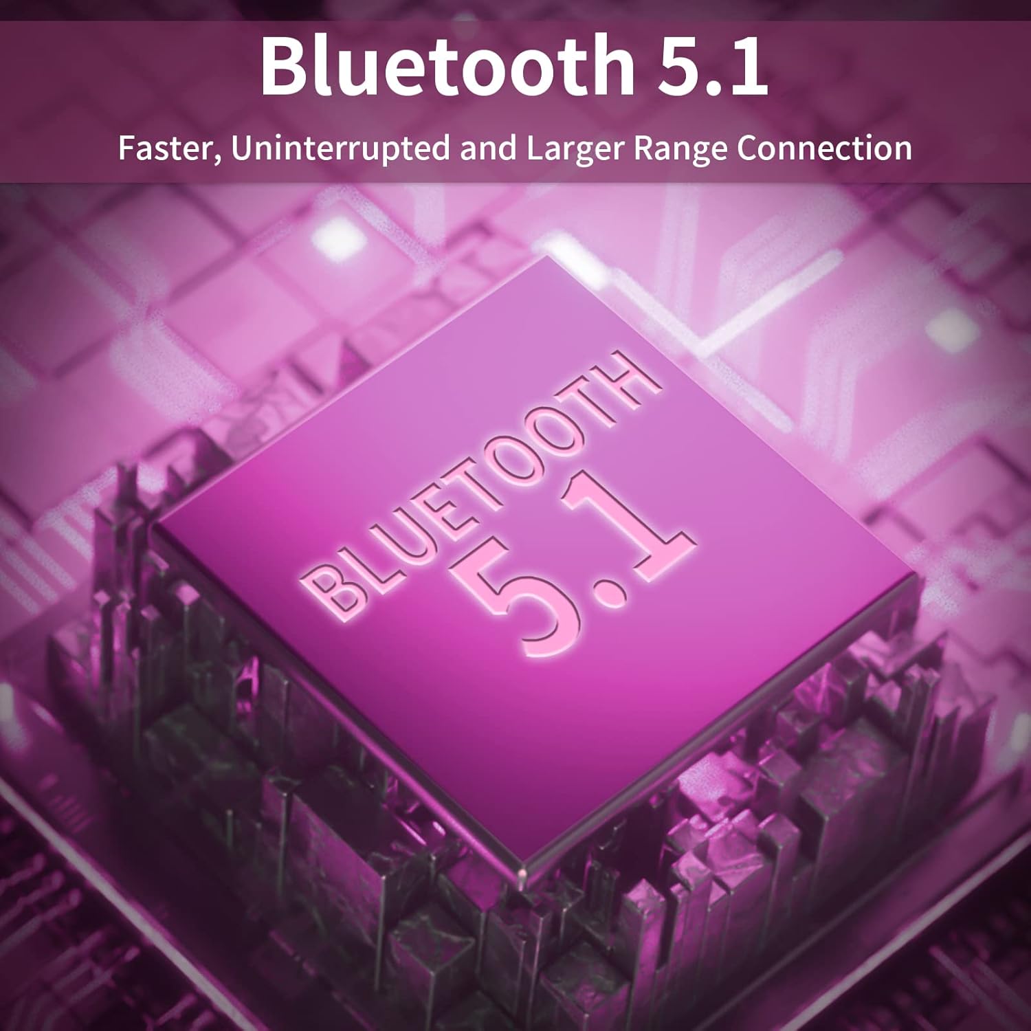 Bluetooth Headphones Retractable Neckband, Wireless Earbuds Bluetooth Headset with Microphone Vibration Call, Stereo Noise Cancelling Earphones (Black Blue) - Image 5