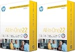 HP Printer Paper 8.5x11 AllInOne 22 lb 5 Ream Case 2500 Sheets 96 Bright Made in USA FSC Certified Copy Paper HP Compatible 207000C